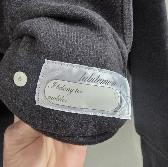 Lululemon scooba zip hoodie thick and heavy, grey size 6 - Picture 5 of 6